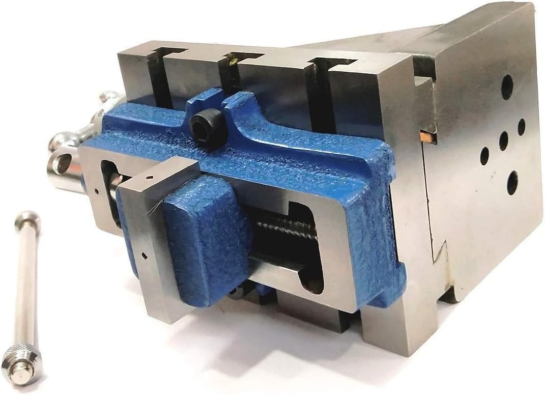 Frezowanie 125 mm x 100 mm stała podstawa prowadnica pionowa i imadło samocentrujące 50 mm