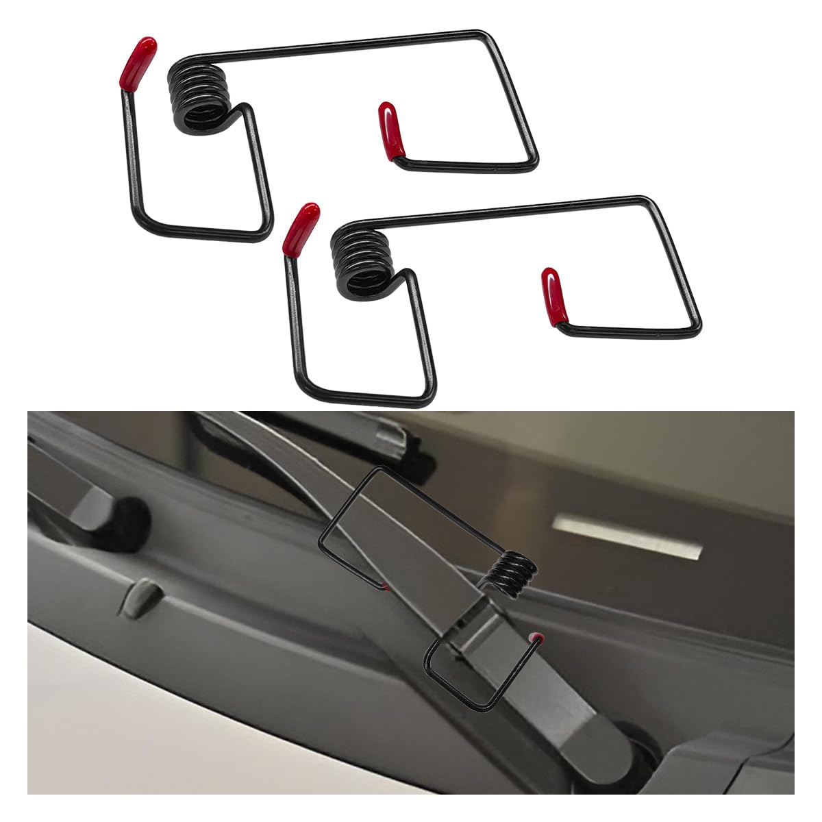 Windshield Wiper Arm Pressure Spring Booster with Silicone Cover Enhance Wiper Arm Performance Universal Car Accessory for Improved