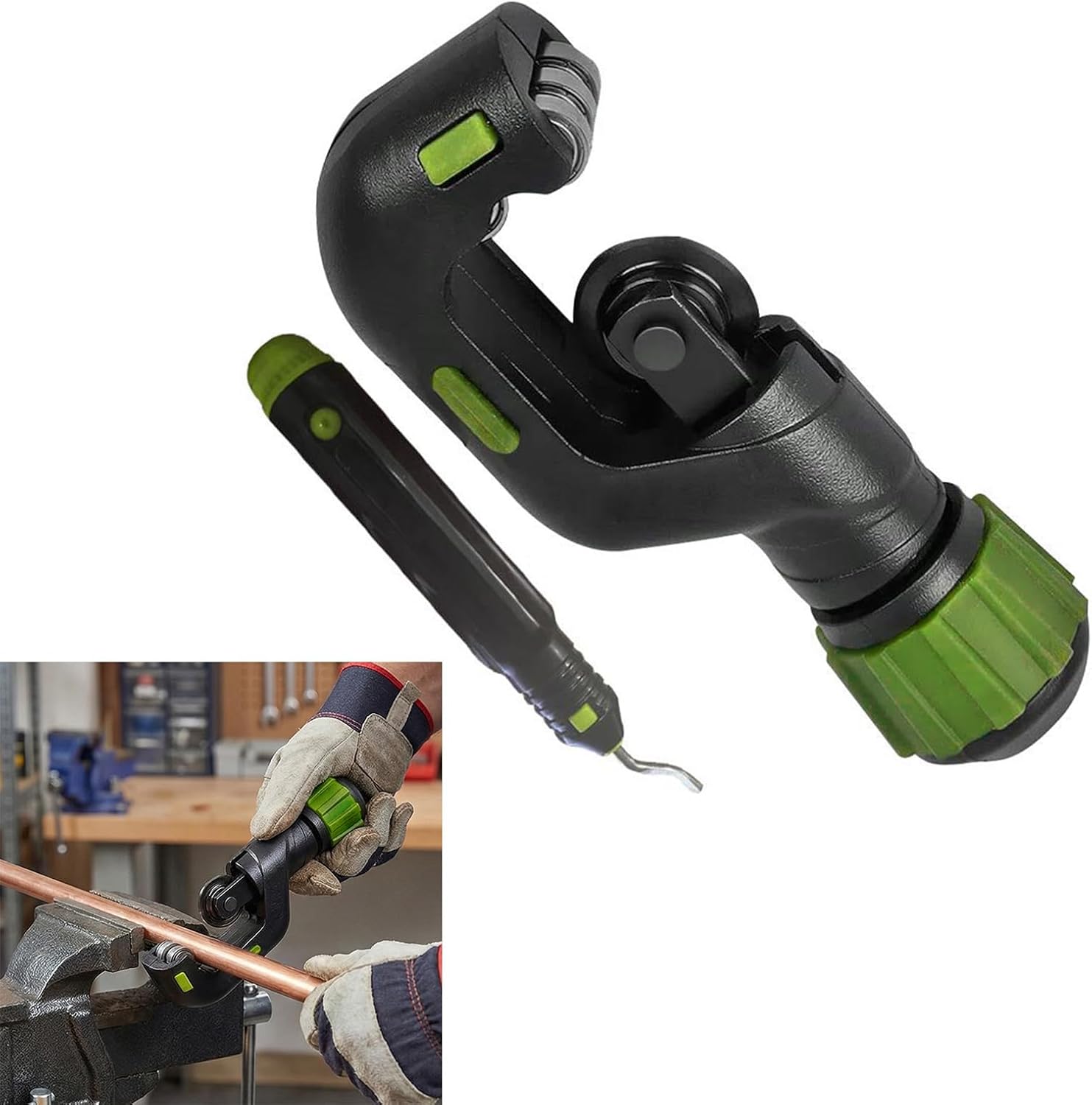 ordinarYone Precise Rotating Pipe Tube Cutter Suitable For Stainless Steel And Iron Pipe Crafted From Alloy Steel And Aluminum Alloy
