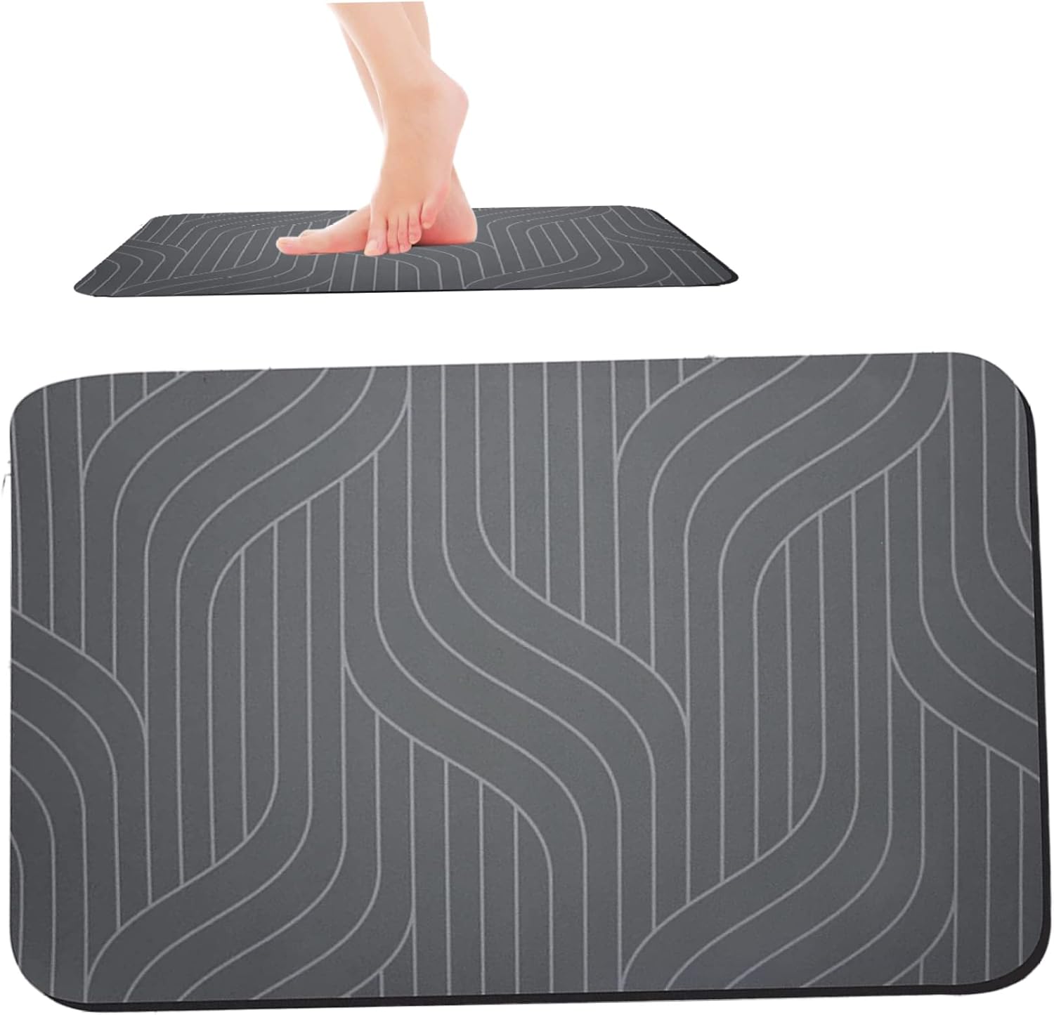 Diatomite Stone Bath Mat Quick Dry Bathroom Mat NonSlip Bathroom