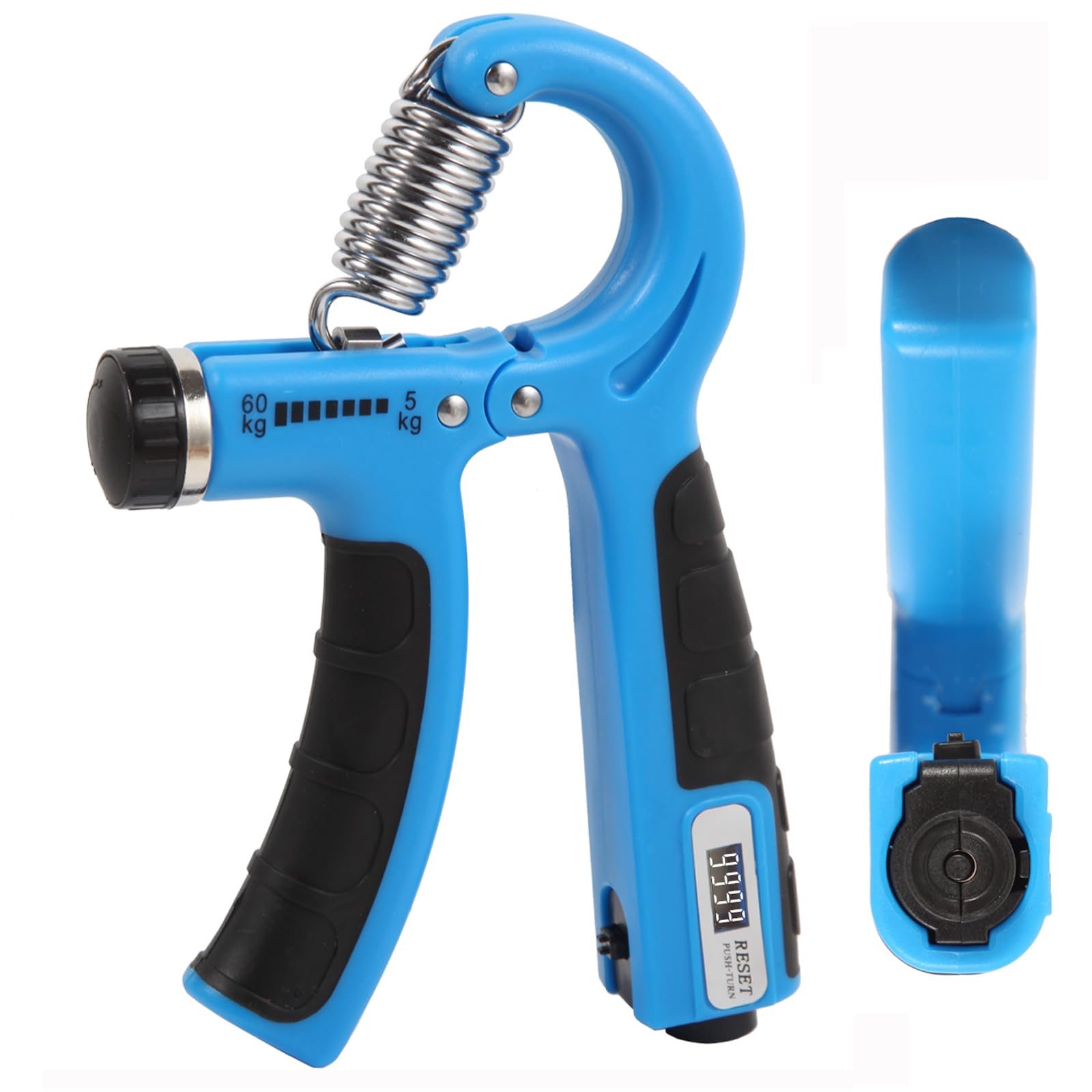 Grip Strength Trainer with 2 PCS,AOKLS Hand Grip Strengthener Adjust Resistance in 11-132Lbs for Climbers,Tennis Athletes and Any Athlete Who Needs to Strengthen the Fingers and Arms