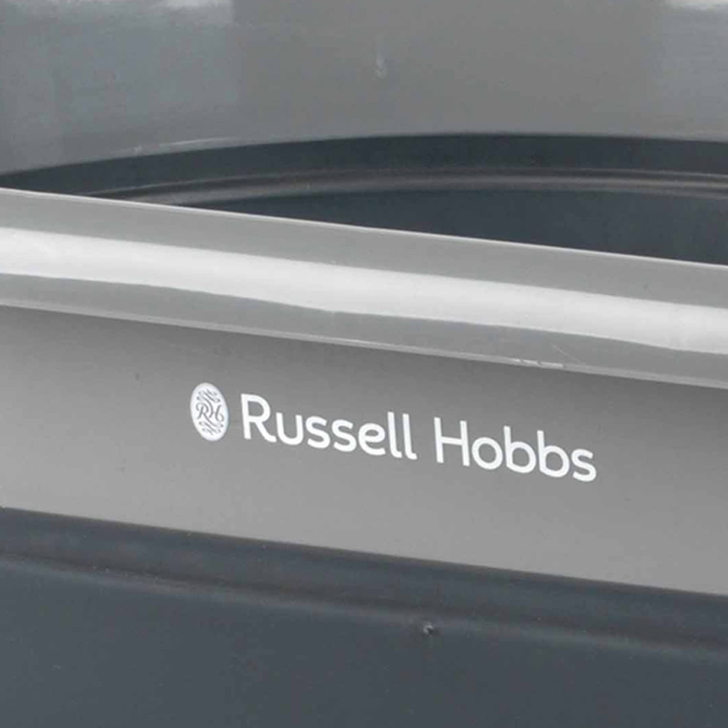 Russell Hobbs Cesta de lavandería plegable 27L silicona/plástico negro/gris