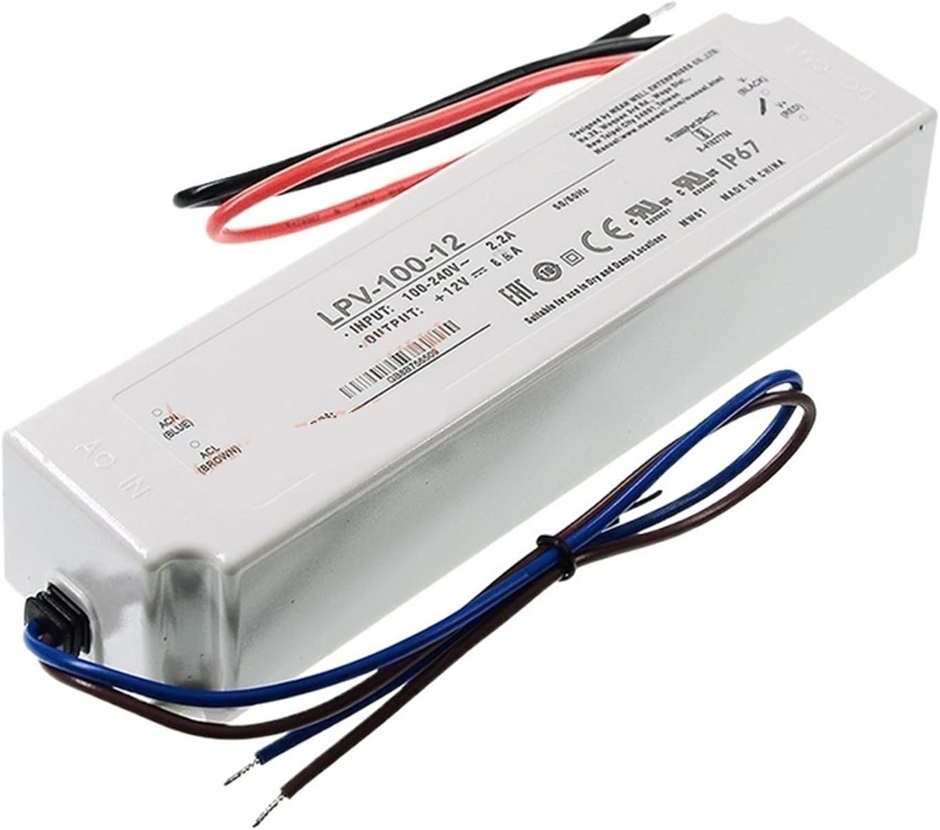100W Single Output Switching Power Supply LPV-100-12 LPV-100-24 LPV-100-48 Waterproof Lighting(LPV-100-15)