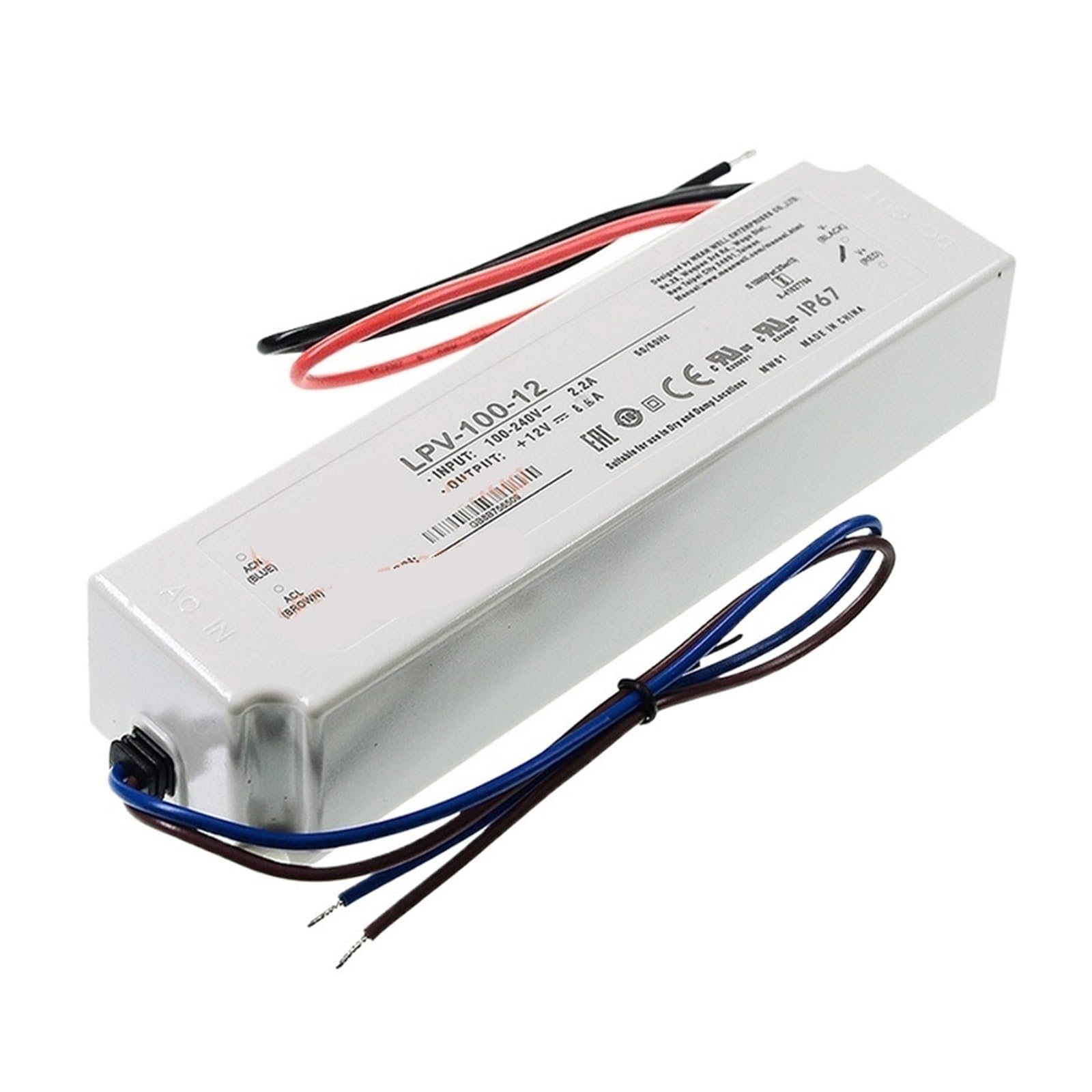 YIVELYYZG 100W Single Output Switching Power Supply LPV-100-12 LPV-100-24 LPV-100-48 Waterproof Lighting(LPV-100-24)
