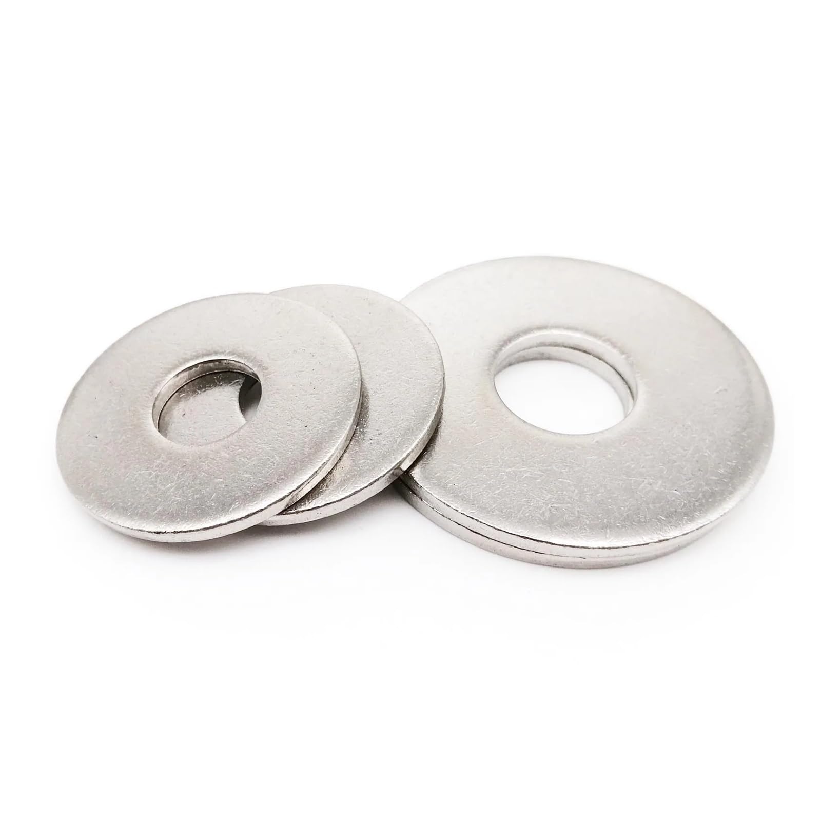 rondelle,Rondelle piatte in acciaio inox， Guarnizione piana for rondelle piatte più larghe di grandi dimensioni in acciaio inossidabile 304 di grandi dimensioni(2 M4)