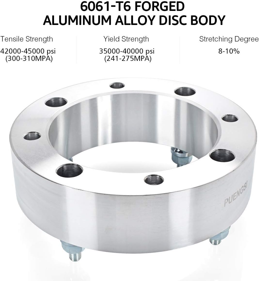 Promo Discount Up To 70% Off PUENGSI 4x156 Wheel Spacer 4 Lug 2 inch 4PCS Wheel Adapters & Spacers 3/8 Studs Fit for Polaris Ranger, RZR, Sportsman, Diese
