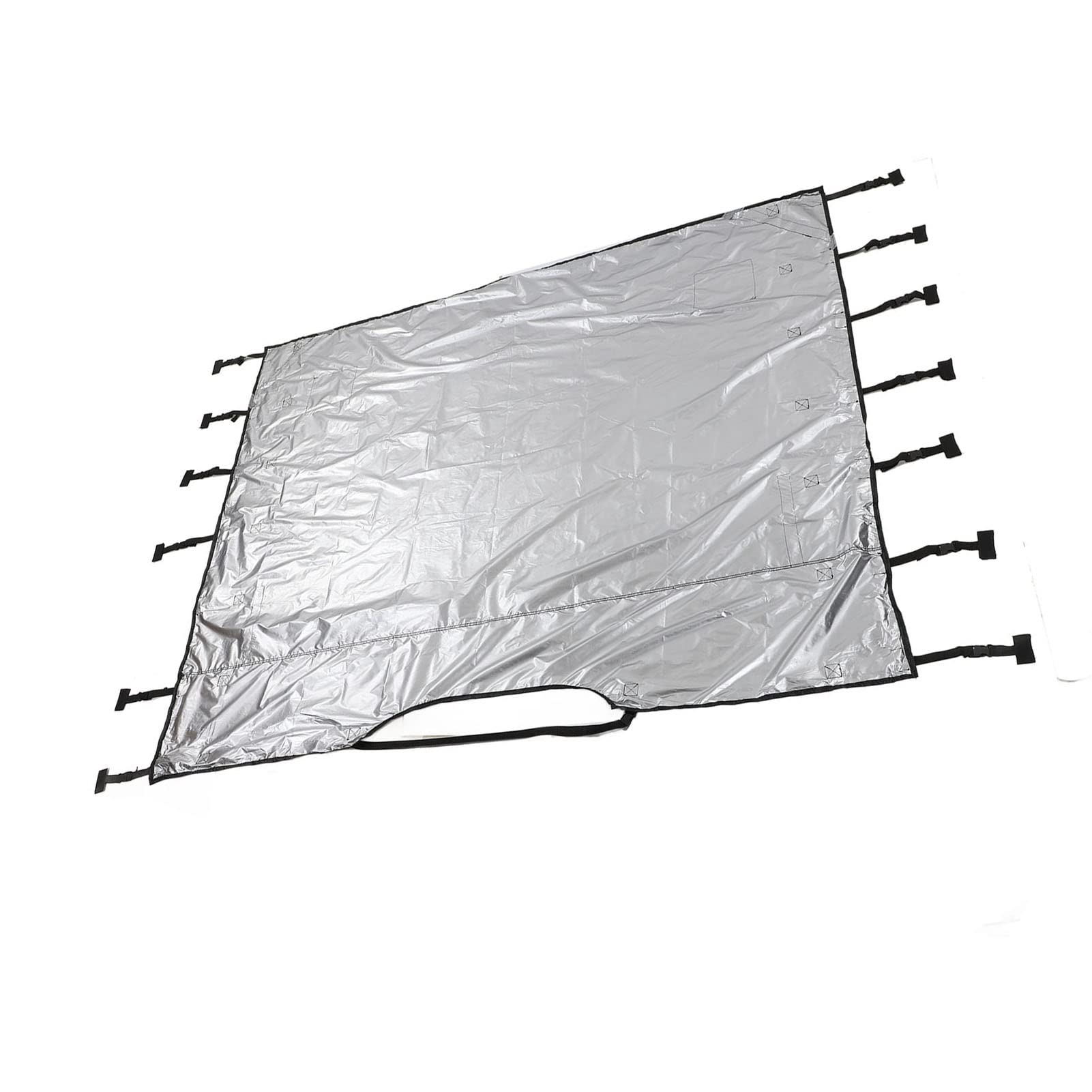 Universal Oxford Negro, Cubierta Delantera de Remolque, Cubierta Delantera de Caravana, Cubierta de Tela, Protección de Caravana con Luces LED