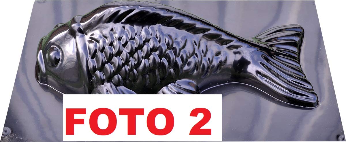 Concrete Mold 3D Fish Stone Decor Garden Aquarium Plastic Mold Sold (D43)