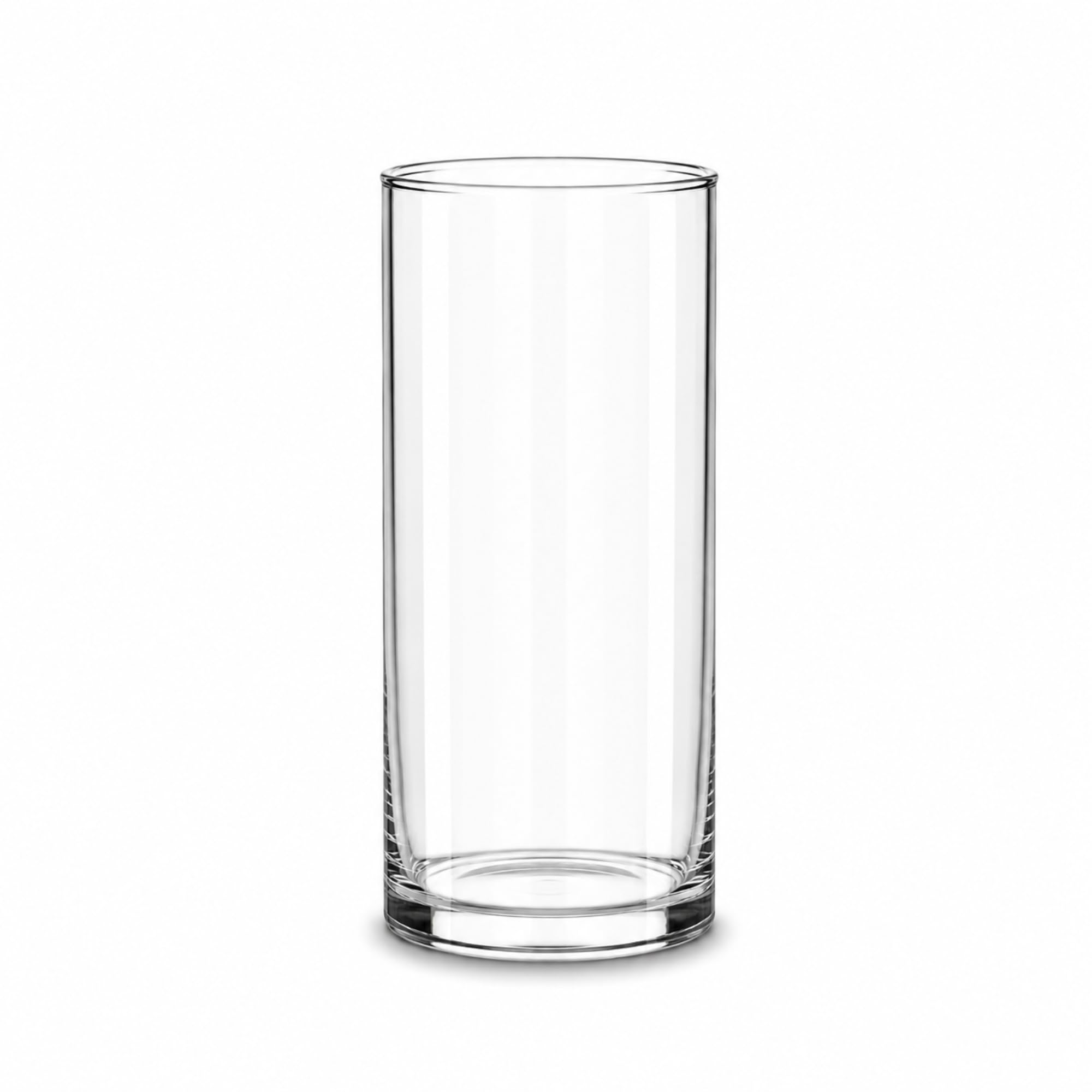 Clear Cylindrical Glass Vase, 8 Inch Height x 4 Inch Diameter, for Flowers, Candles & Home Decor | Hariji Glass Products-image-16