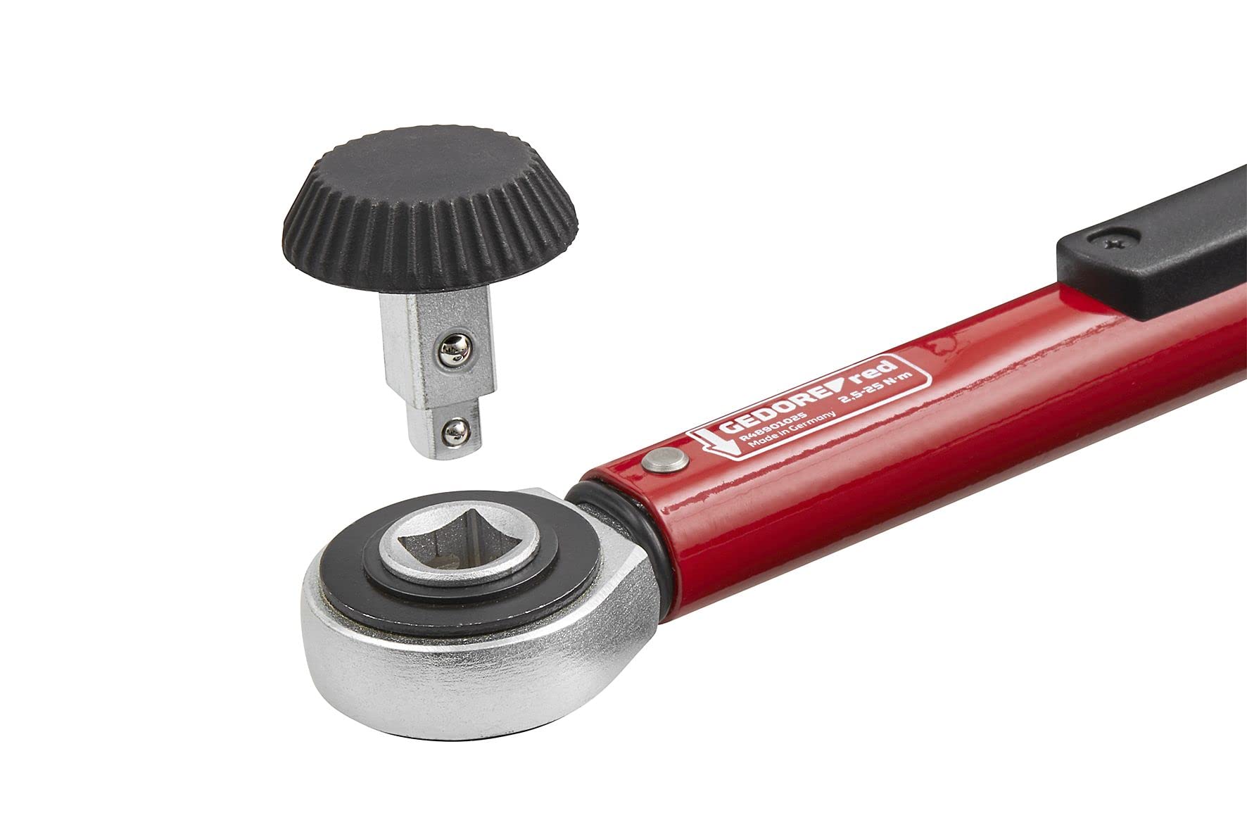 GEDORE rojo Fahrrad Werkzeugset Profi für die Werkstatt, 25-teilig, Rollgabelschlüssel, Bitschraubendreher 1/4', Universal-Reparaturset mit Tasche, R21702025, Schwarz/Rot