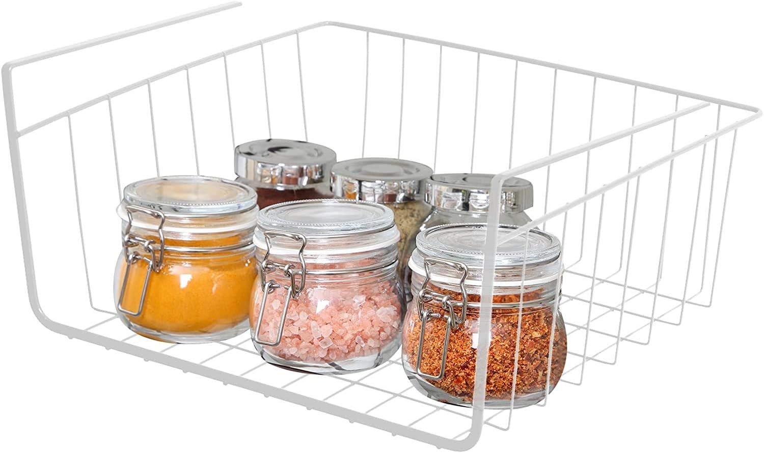 Kitchen Under Shelf Storage Basket Large 16 Lightweight Metal