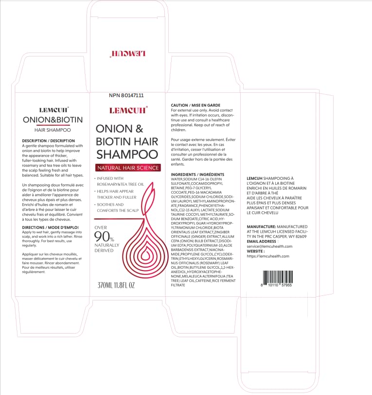 Gentle Shampoo & Conditioner Set for Thinning Hair and Itchy Scalp – Natural Biotin, Onion & Rosemary Formula, Sulfate Free, Paraben Free, Nourishing, Safe for Sensitive Scalp, 12.5 Fl Oz - Image 9