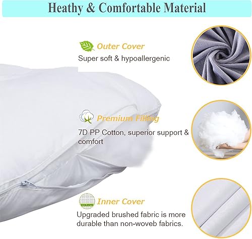 Miniatura 5 de Almohada de embarazo, almohada de cuerpo completo en forma de U con funda extraíble de terciopelo, almohada de cama múltiple de 51 pulgadas,