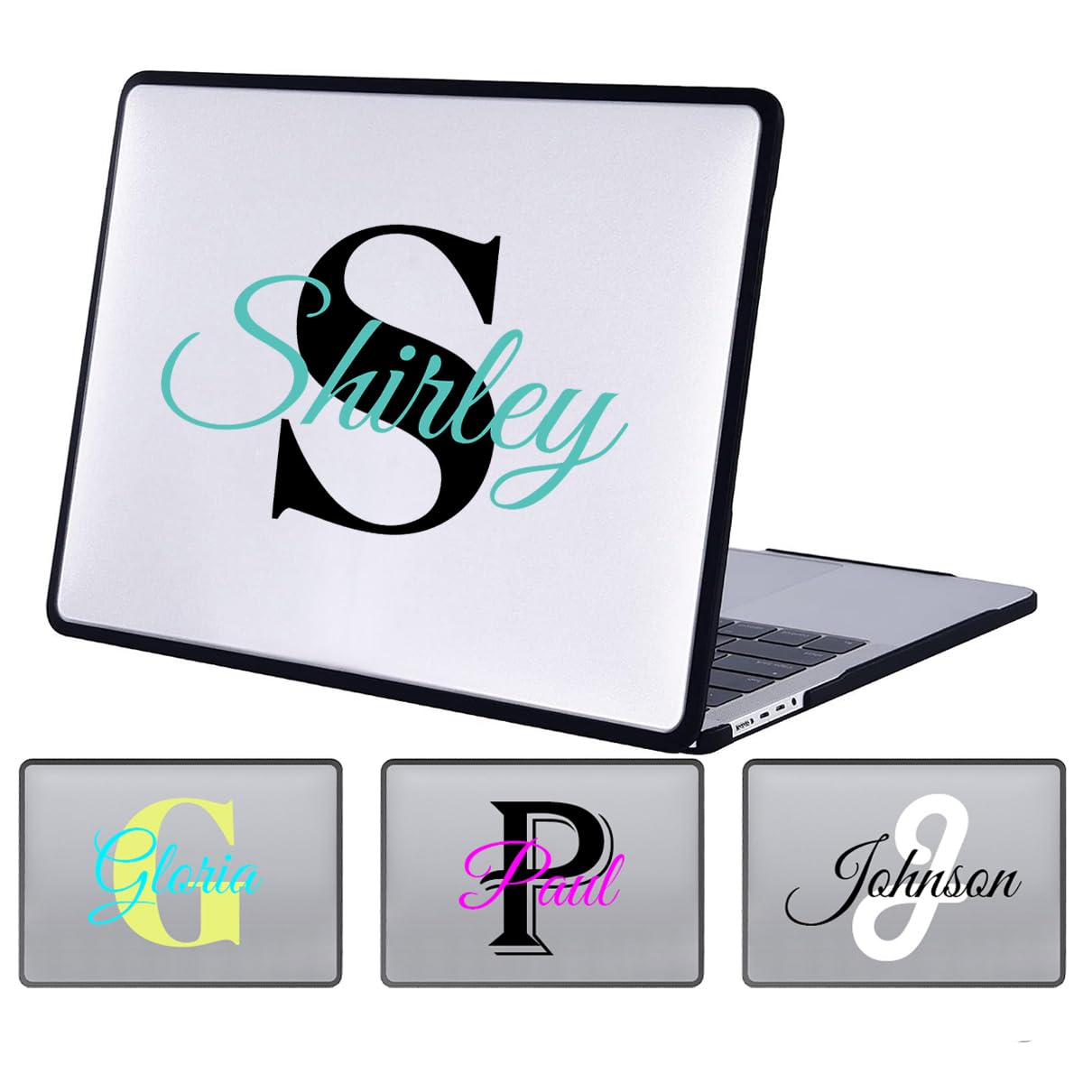 Klsify Custom Name Letters Case for MacBook Pro 16" 14 13 Inch A2991/A2780/A2485/A2992/A2918/A2779/A2442/A2338/A2289/A2251/A2159/A1989/A1708/A1706,