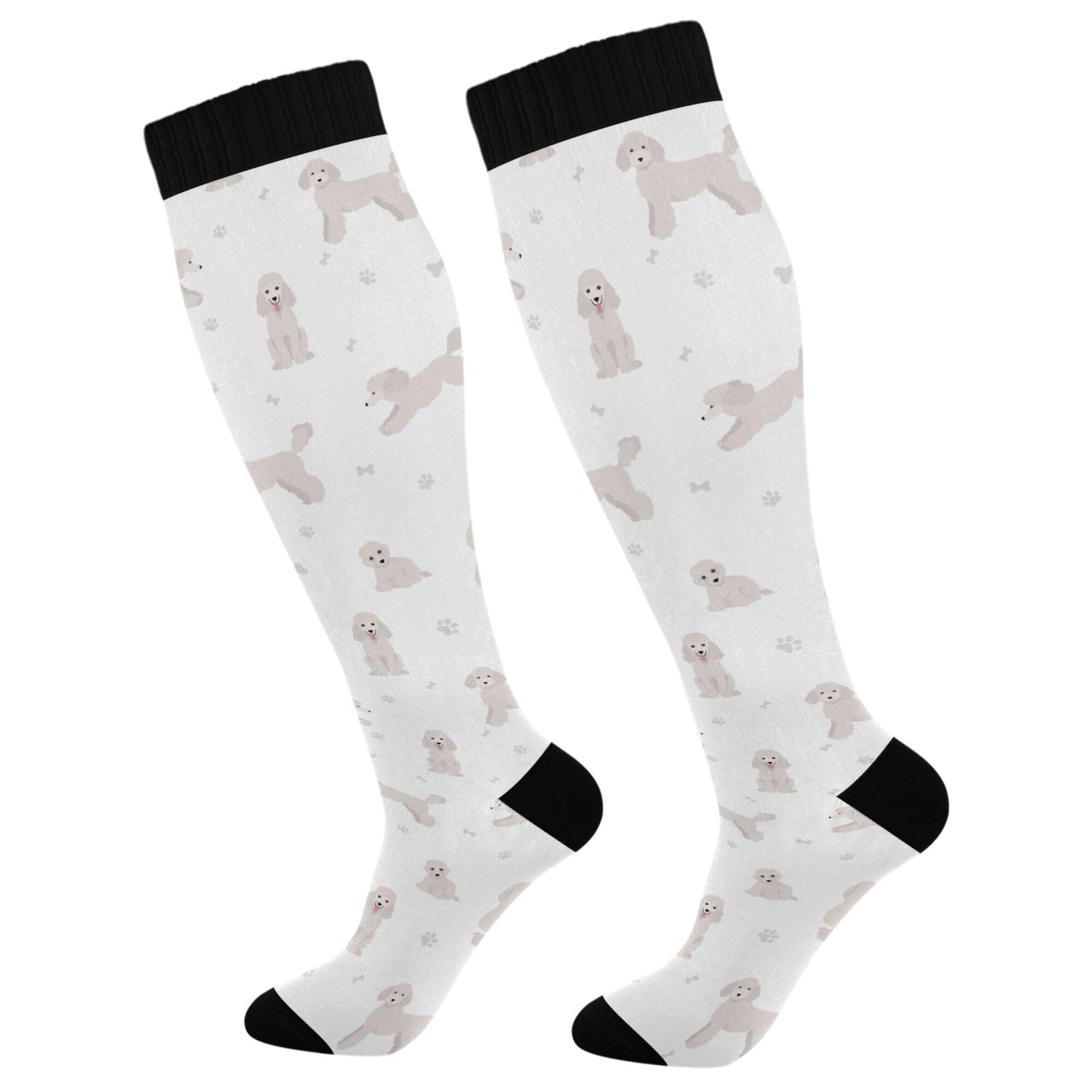 Fisyme Socks for Women Men Warm Comfort Athletic Crew Running Hiking Cycling Compression Socks