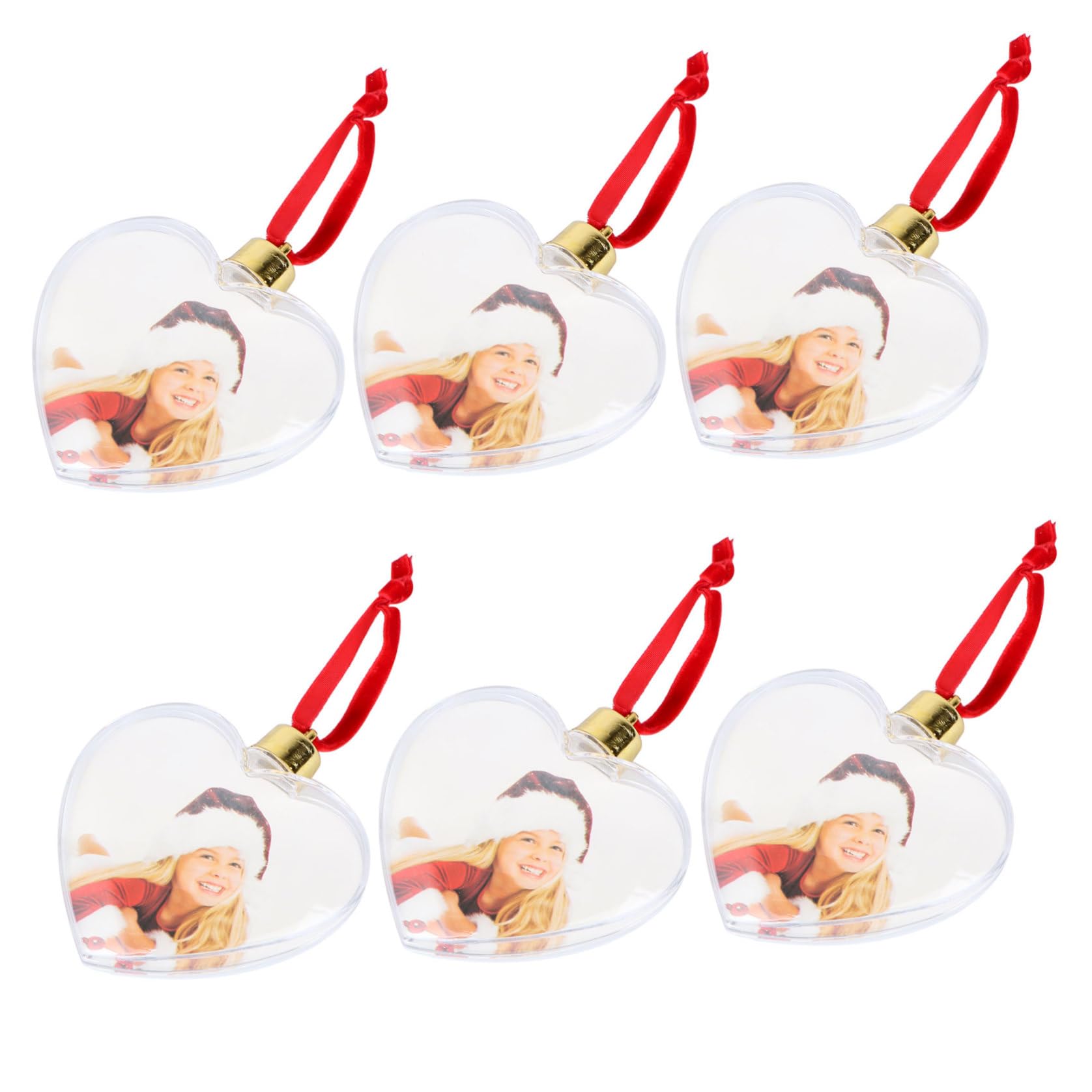 Vaguelly Decorazioni da Appendere per Festa in Plastica Bianca 6 Pezzi, Cornici per Foto Fai-da-te Eleganti e Pendenti Decorativi per Atmosfera Accogliente