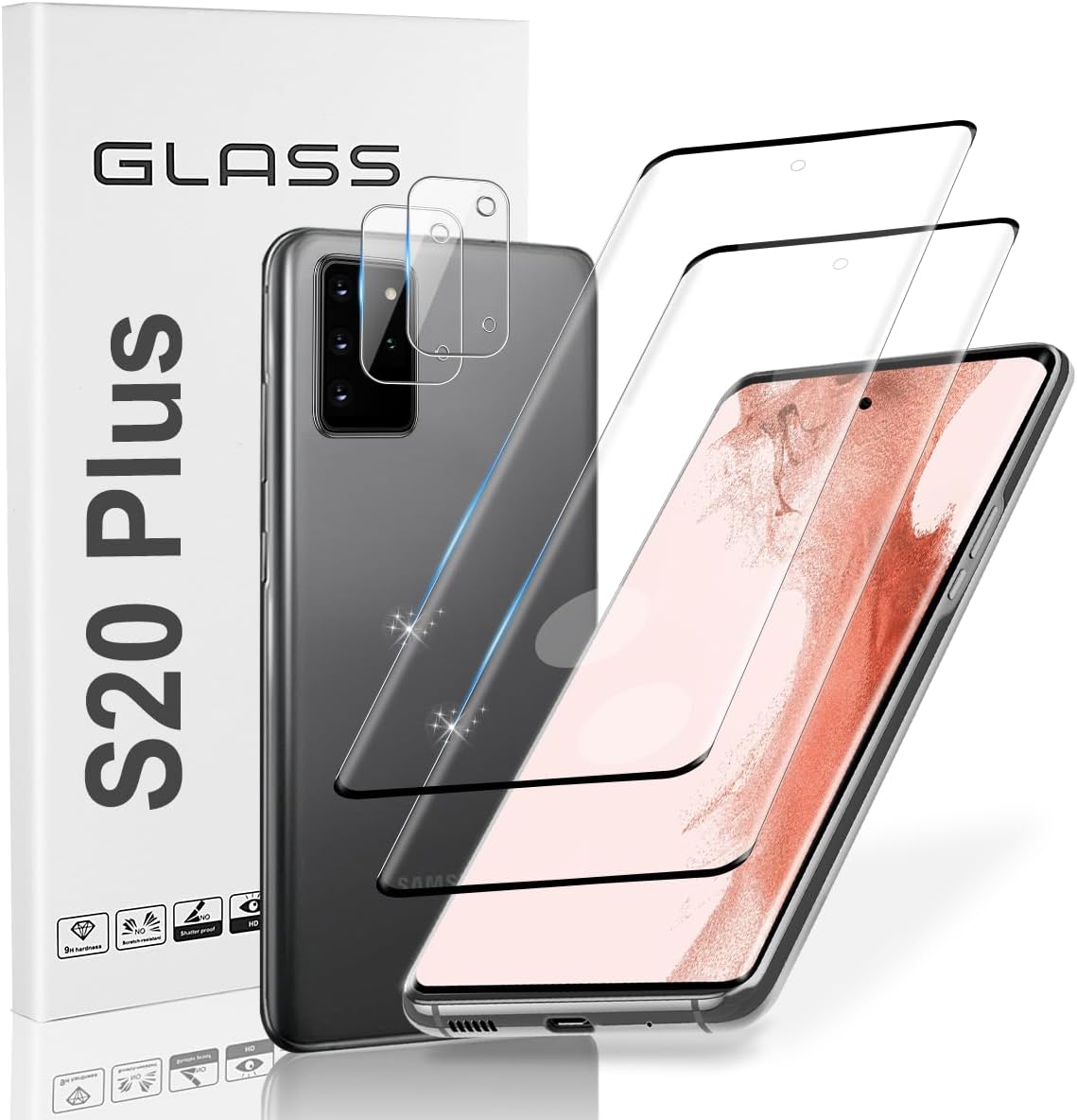 Premium [2+2 Pack] for Samsung Galaxy S20 Plus 9H Hardness