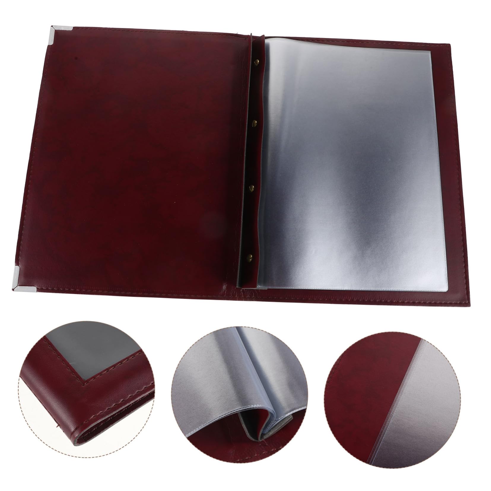 CIYODO Hotel Service Menu Book Menu Holder PVC Material Large Capacity and Easy to Maintain
