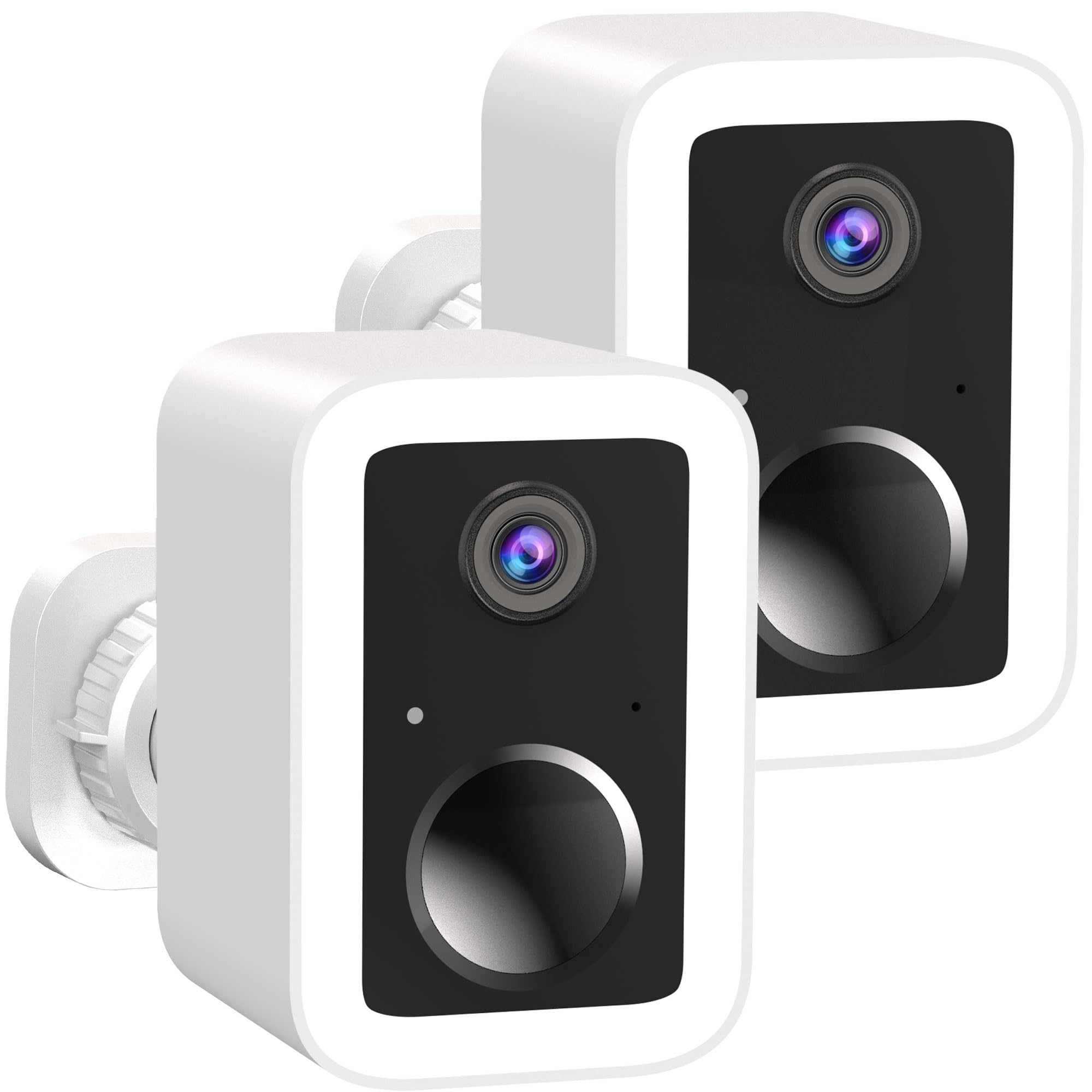 2K Cámara Vigilancia WiFi Exterior/Interior sin Cables, BaterÃa de Larga Duración, Wi-Fi de 5 GHz/2,4 GHz, Detección de Movimiento PIR, Audio Bidireccional, Visión Nocturna en Color, IP66, 2PCS