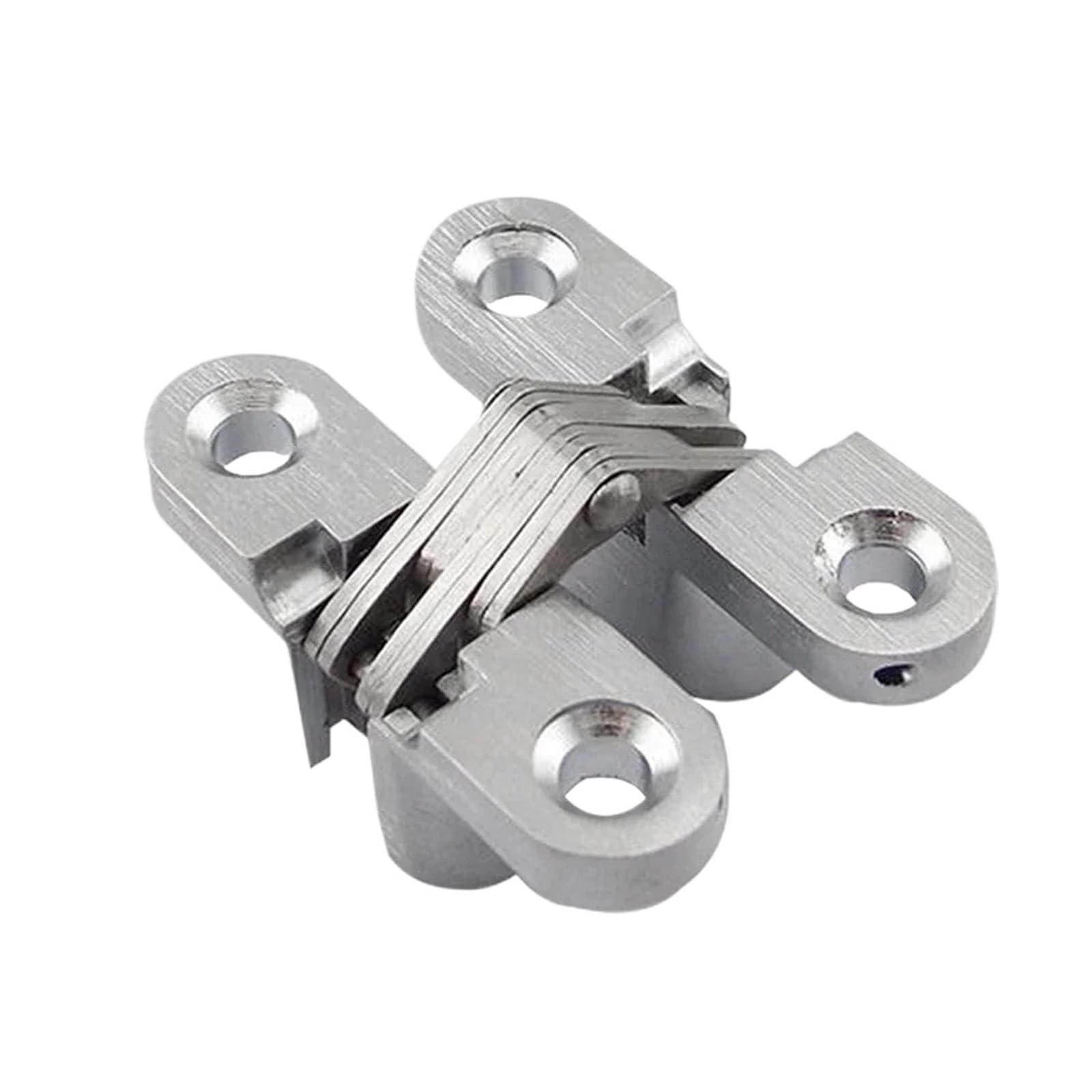 Ujzgbxqvshm One Color Folding Door Hinge,2Pcs Stainless Steel Hidden Conceal With Screws Invisible Cross Worktop Hinges For Windows Furniture
