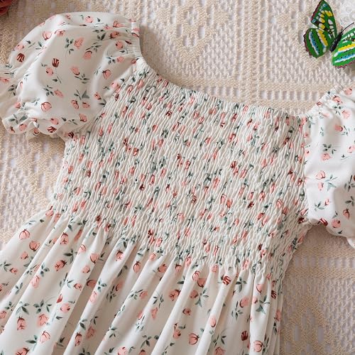 Nileafes Little Girl Summer Tulle Dress Casual Princess Girls Holiday Birthday Sundress4