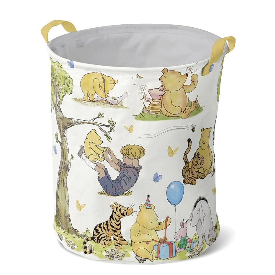 Winnie The Pooh Laundry Hamper, Storage Basket, Nursery