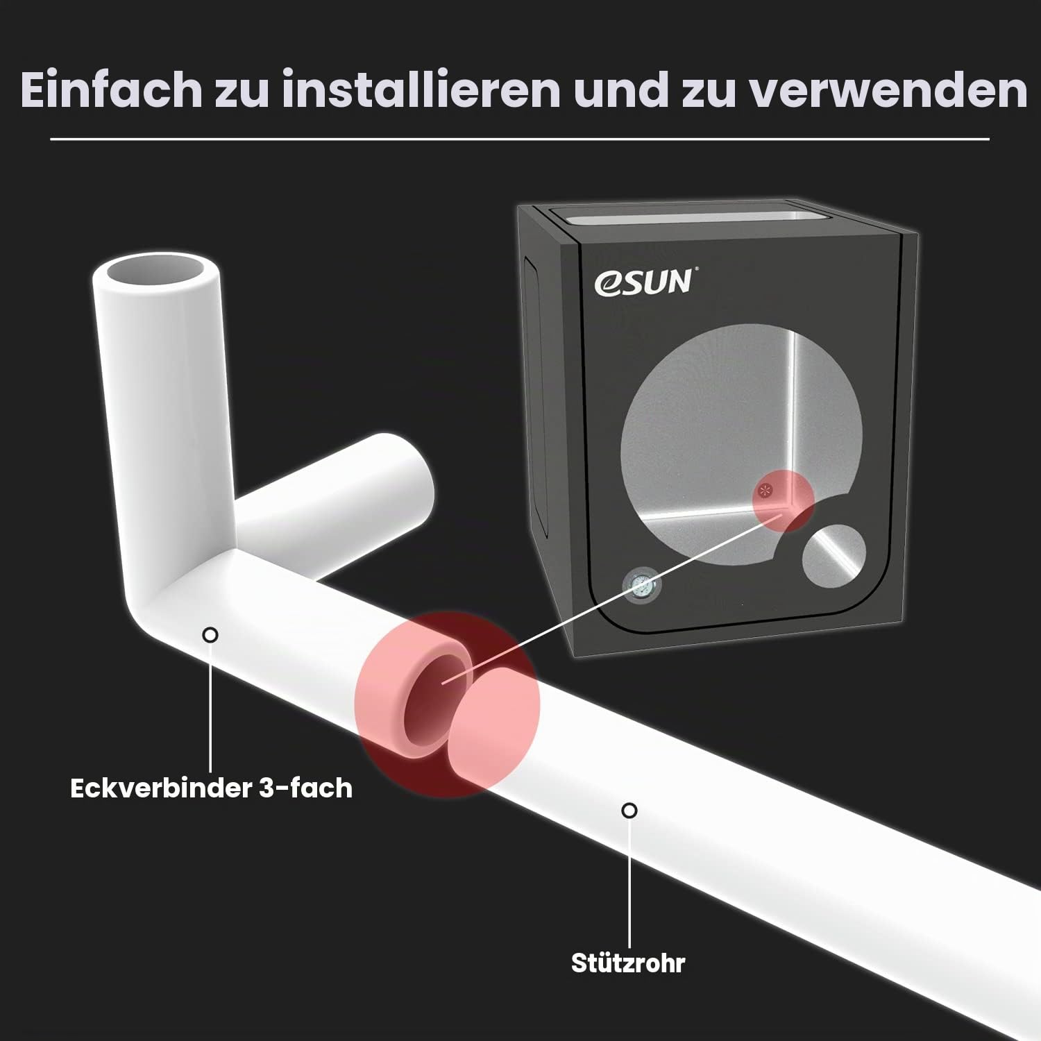 eSUN 3D Druckergehäuse 3D Printer Enclosure Feuerfestes Staubdichtes