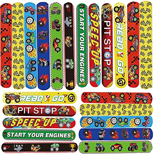 50 pulseras con diseño de camiones monstruos, regalos de fiesta, suministros de...