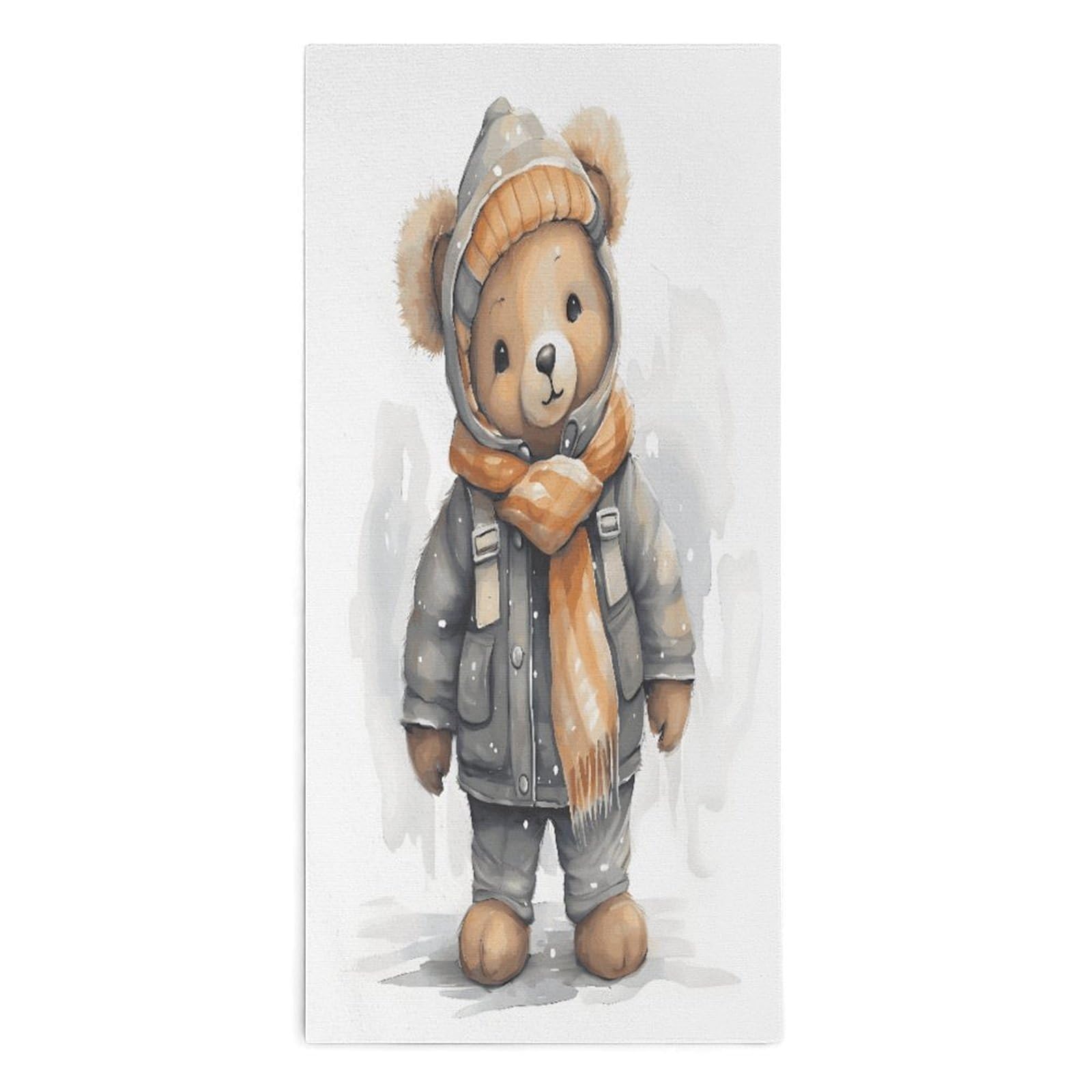 YUXBVKRS Cute Bear Hand Towels for Bathroom 14x29 Inch