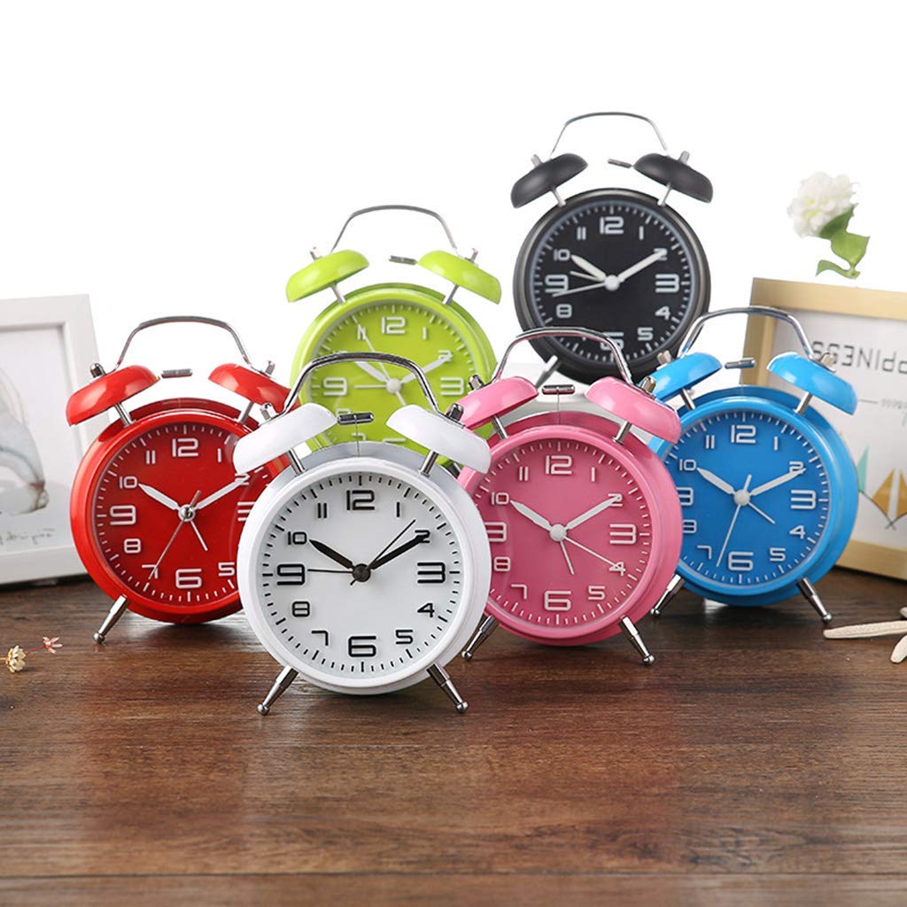 DIHAO Sveglia, sveglie Classiche silenziose retr? Orologi da Tavolo  creativi Piccoli, Sveglia Vintage a Campana Doppia da Comodino, A. :  Amazon.it: Casa e cucina