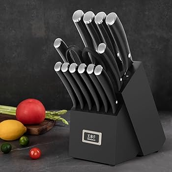 Premium Chef Knife Set,High Carbon Stainless Steel Ergonomic Rivet