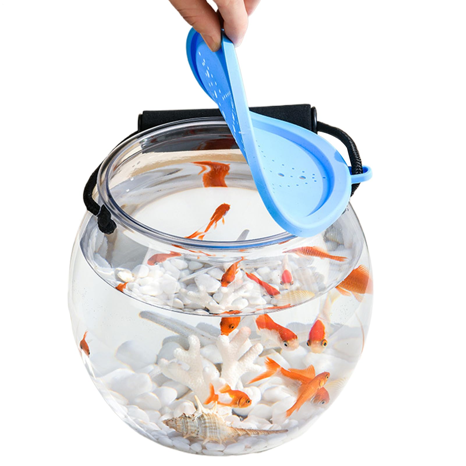 Portable Aquarium Fish Container | Transparent and Breathable Transport Box for Travel Children Home Desk Beach