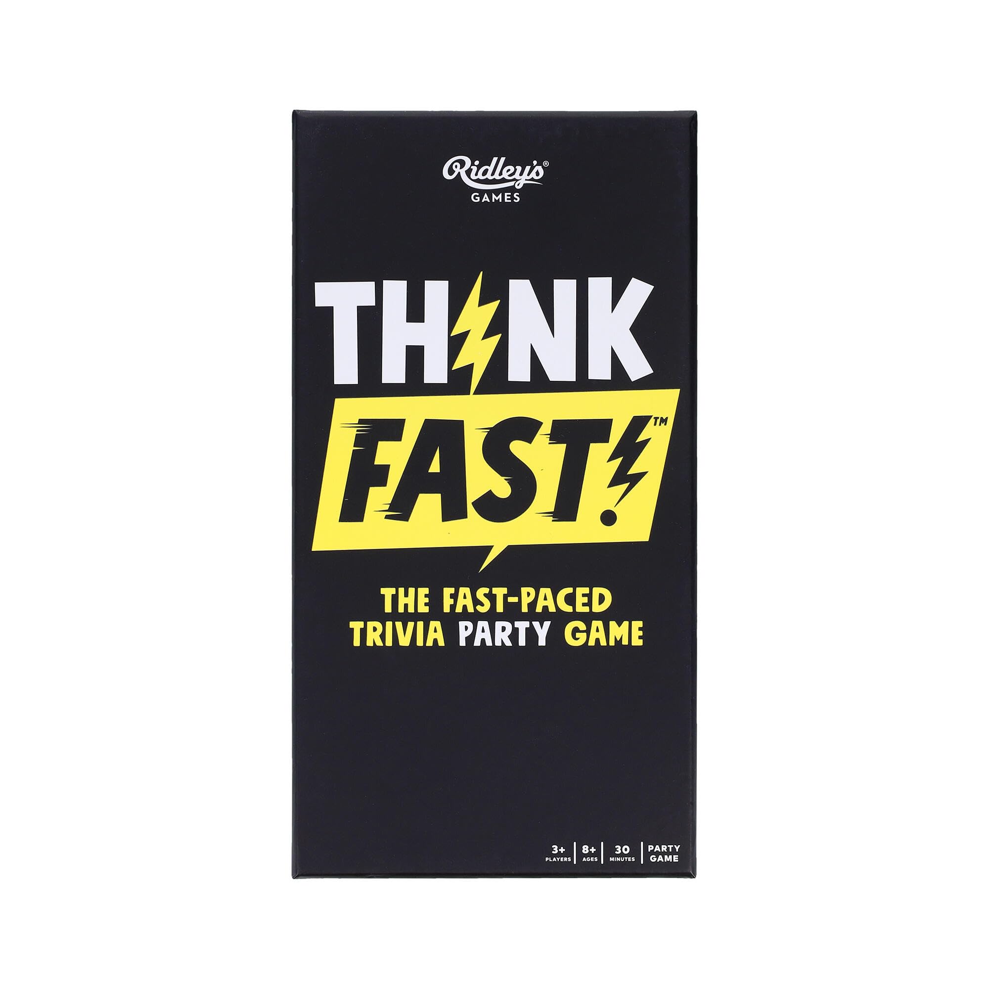 Ridley's | Think Fast | Party Game | Ages 8+ | 3+ Players | 30 Minutes Playing Time