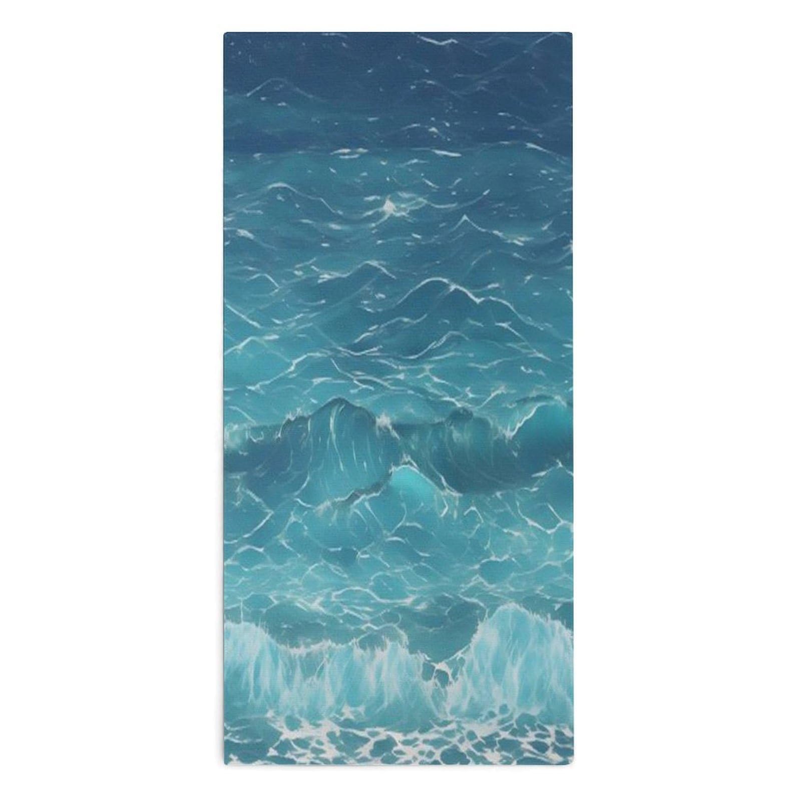 VstaDank The Deep Ocean Towel Quick Dry Absorbent Towels for Beach Thin Soft Lightweight Travel Bath Towel Sand Free Super Microfiber Face Towels for Sport Bath Adults