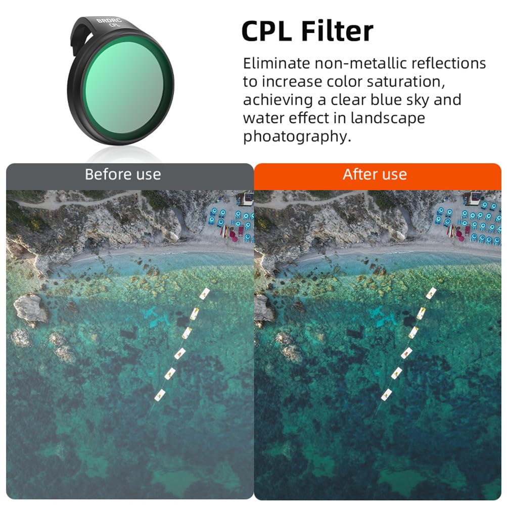 Lentilles de gradation ND, verres polarisants CPL, lentilles de protection UV, pour filtres en verre optique DJI Neo (ensemble de trois pièces)