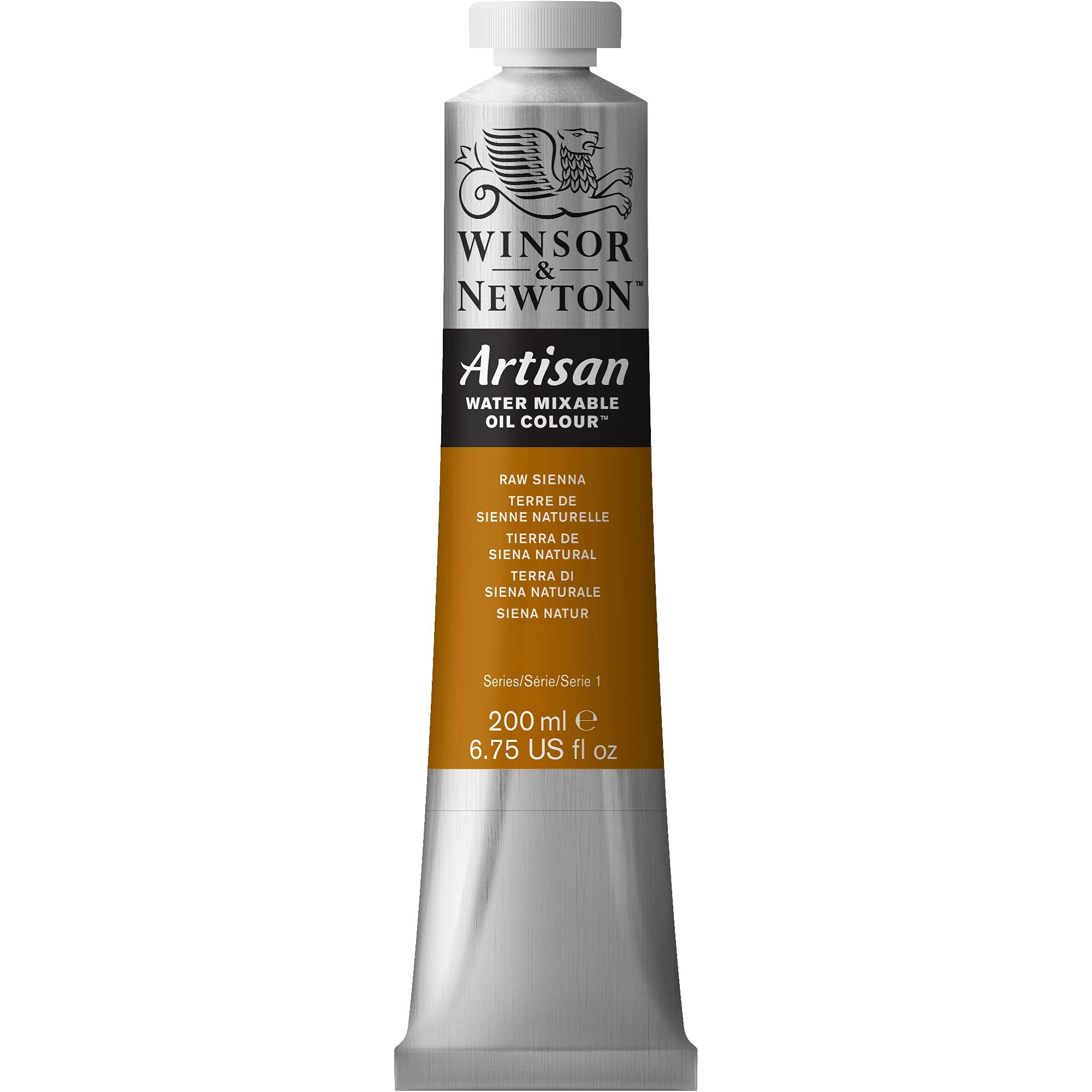 Winsor and Newton Artisan Water Mixable Oil Colour 200ml Raw Sienna, 199.92 ml (Pack of 1)