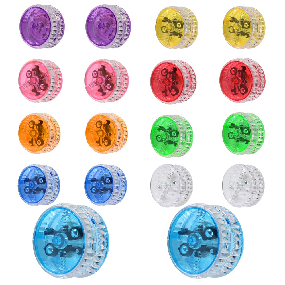 18 Piezas Yoyo, Divertido Yoyo Niños, Luminoso Regalos Cumpleaños Niños Colegio LED Fiestas Infantiles y Principiantes