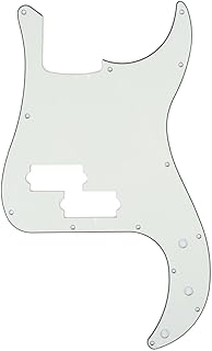 Musiclily 13 Hole P Bass Pickguard for Fender American/Mexican Standard Precision Bass,3Ply Parchment