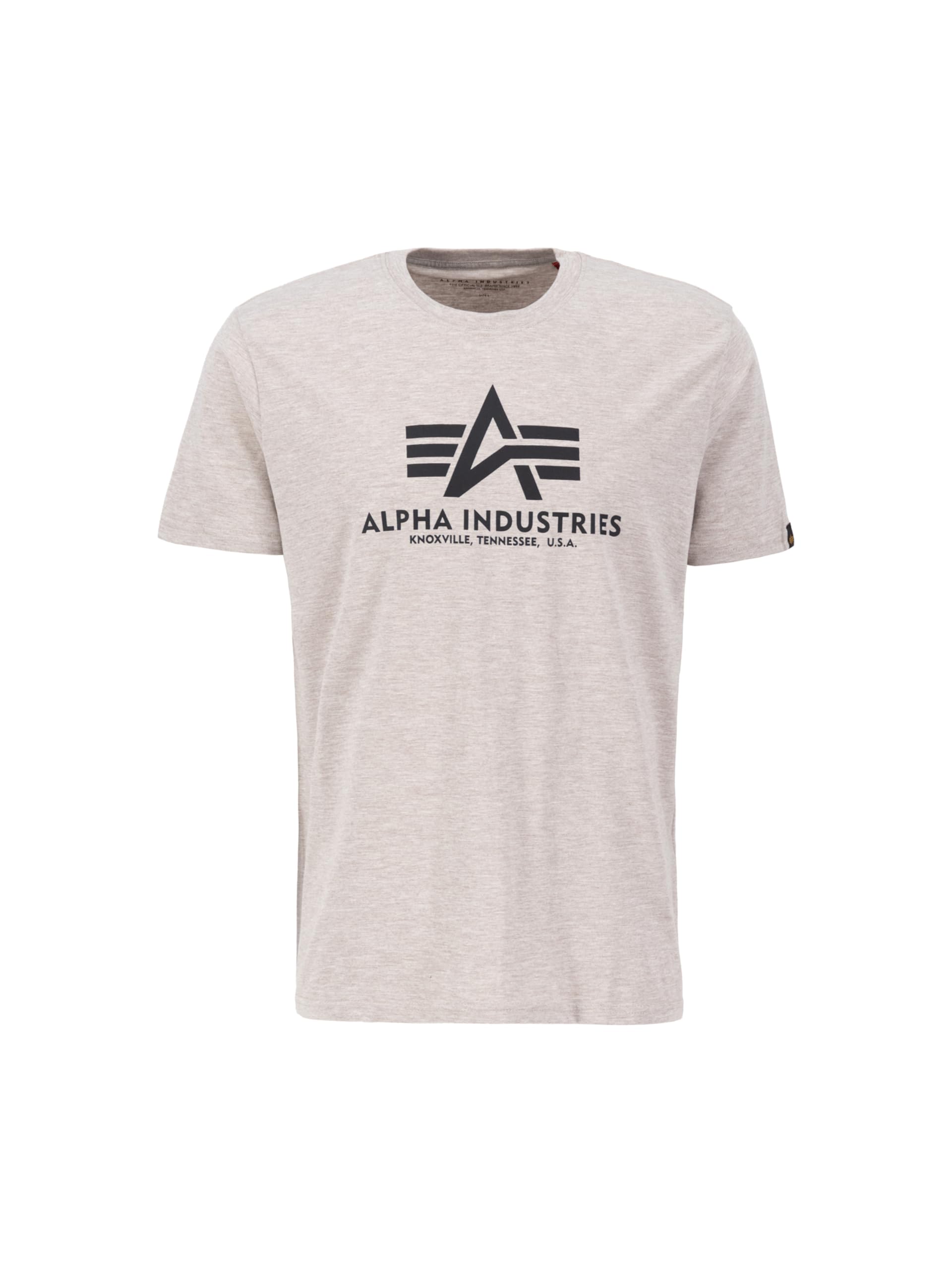 Alpha Industries Basic T-Shirt für Herren Hazel Melange