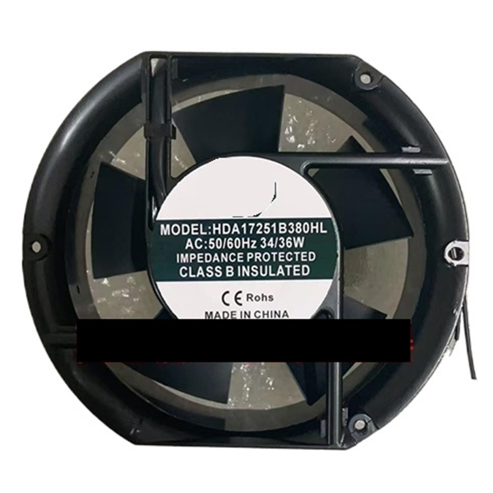 YUSKICCNE HDA17251B380HL AC 380V 34/36W 172x150x51mm 2-Wire Server Cooling Fan