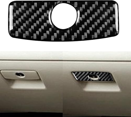 Guantes de coche, caja de almacenamiento, adhesivo de fibra de carbono real para interior de automóvil, compatible con Subaru Impreza 2012-2016,