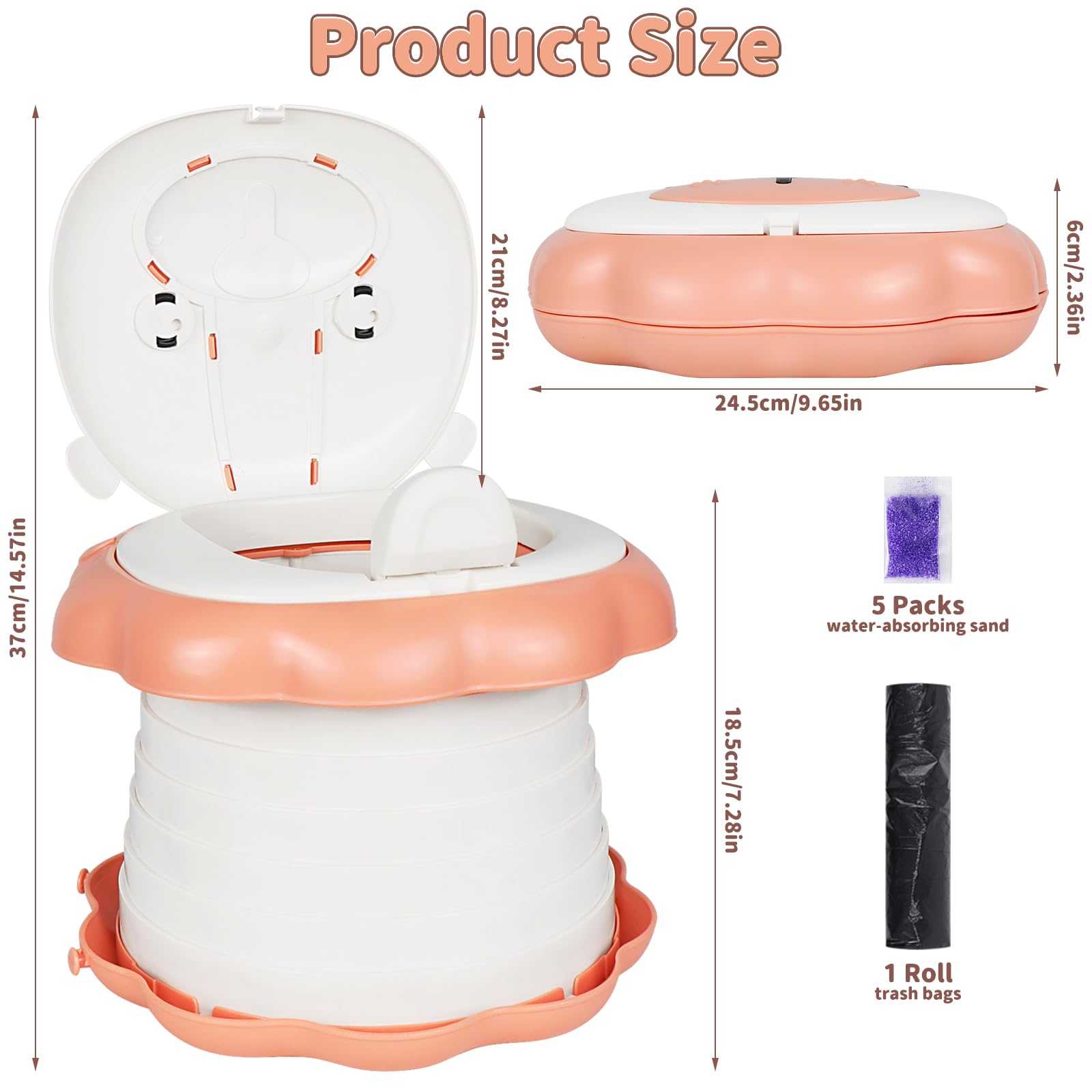 Yeelua Baby Potty Training Toilet Seat with Potty Bags - Image 2