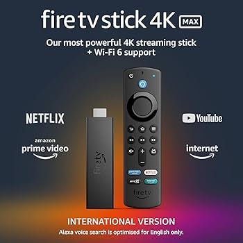 Fire TV Stick 4K Max wersja międzynarodowa, odtwarzacz