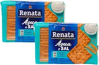 BISCOITO AGUA E SAL 360G RENATA - KIT 2 UN