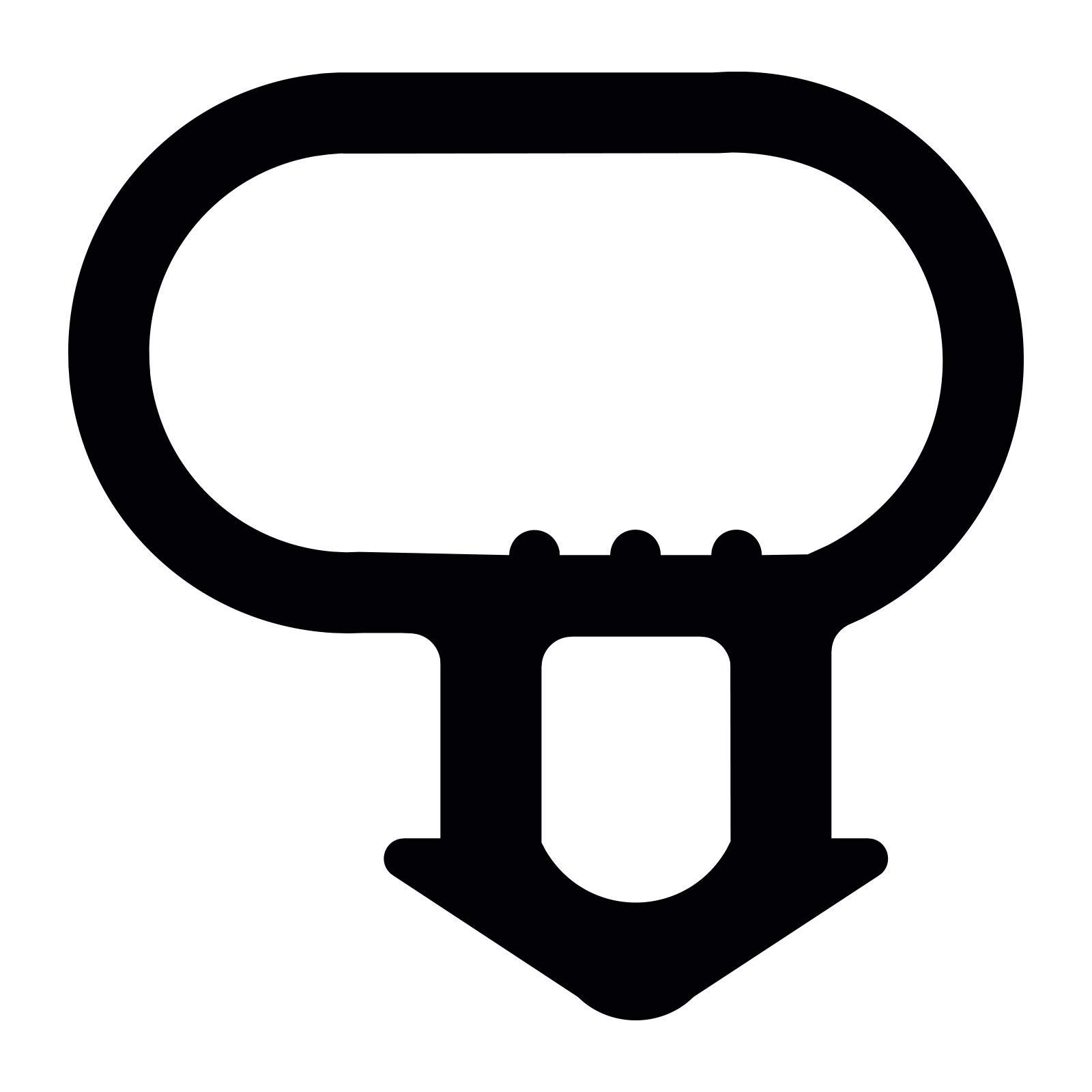 ExtrudaSeal B338 Bubble Gasket Replacement Window Door Draught Excluder Seal - 20m