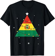 Bolivian Christmas Tree Flag Festive Bolivia Pride T-Shirt