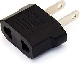 2-Pin Flat to Round US Conversion Plug, Compact Electrical Adapter for Home and Travel Use, Durable and Easy to Use