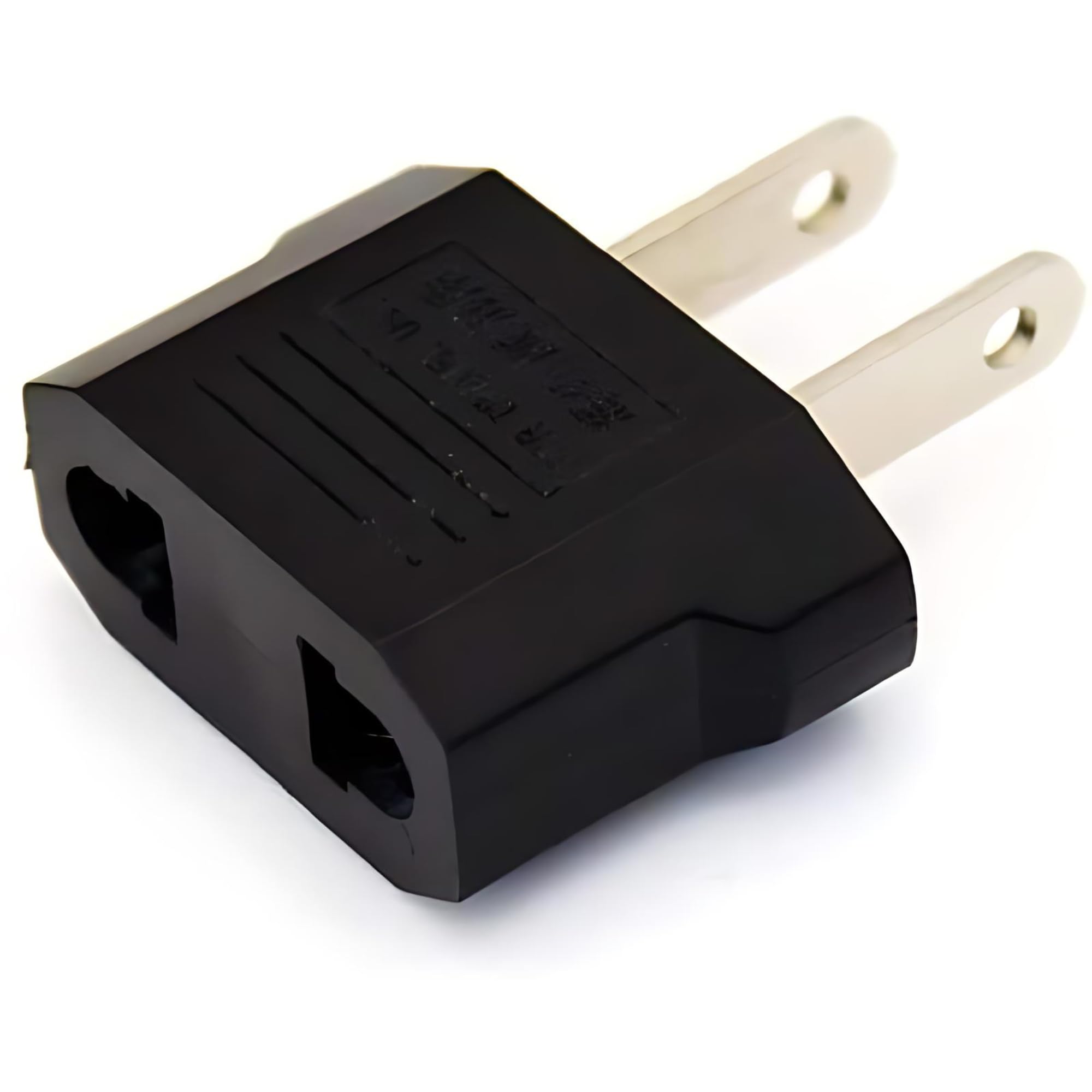 Vivatra 2-Pin Flat to Round US Conversion Plug, Compact Electrical Adapter for Home and Travel Use, Durable and Easy to Use-image-44