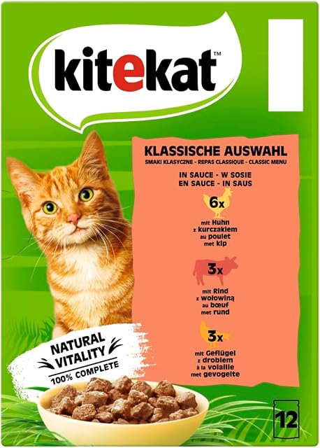 Foto 4 de 4 de KITEKAT Bolsa para porciones Multipack Clásica Selección en Salsa 12 x 85 g