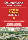  Shell Straßen & Reisen 2015/16 Deutschland 1:300.000, Alpen, Europa: Deutschland mit 46 Zufahrtskarten, 46 Citypläne mit Straßenverzeichnis, Autobahnkarte, Serviceteil, Ortsverzeichnis